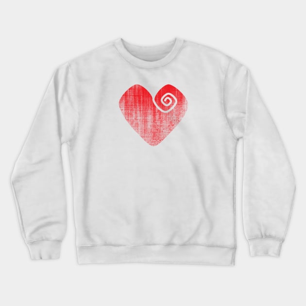 Heart Crewneck Sweatshirt by Tooniefied